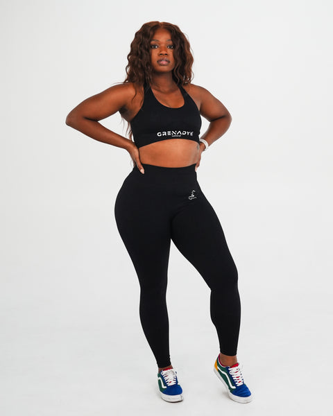 GRENADYÈ -Empress Core Sports Bra - Black